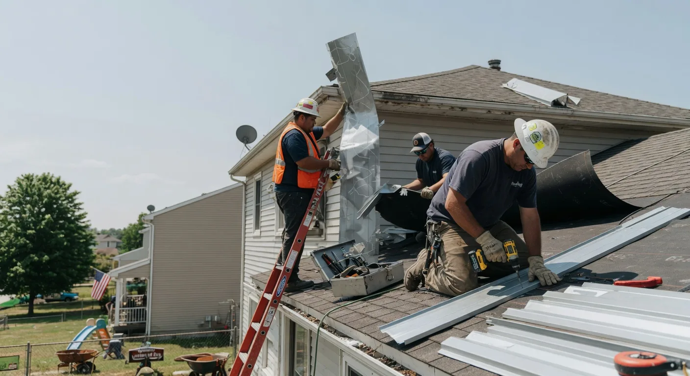 Storm Damage Metal Roof Repair in Coalville, UT